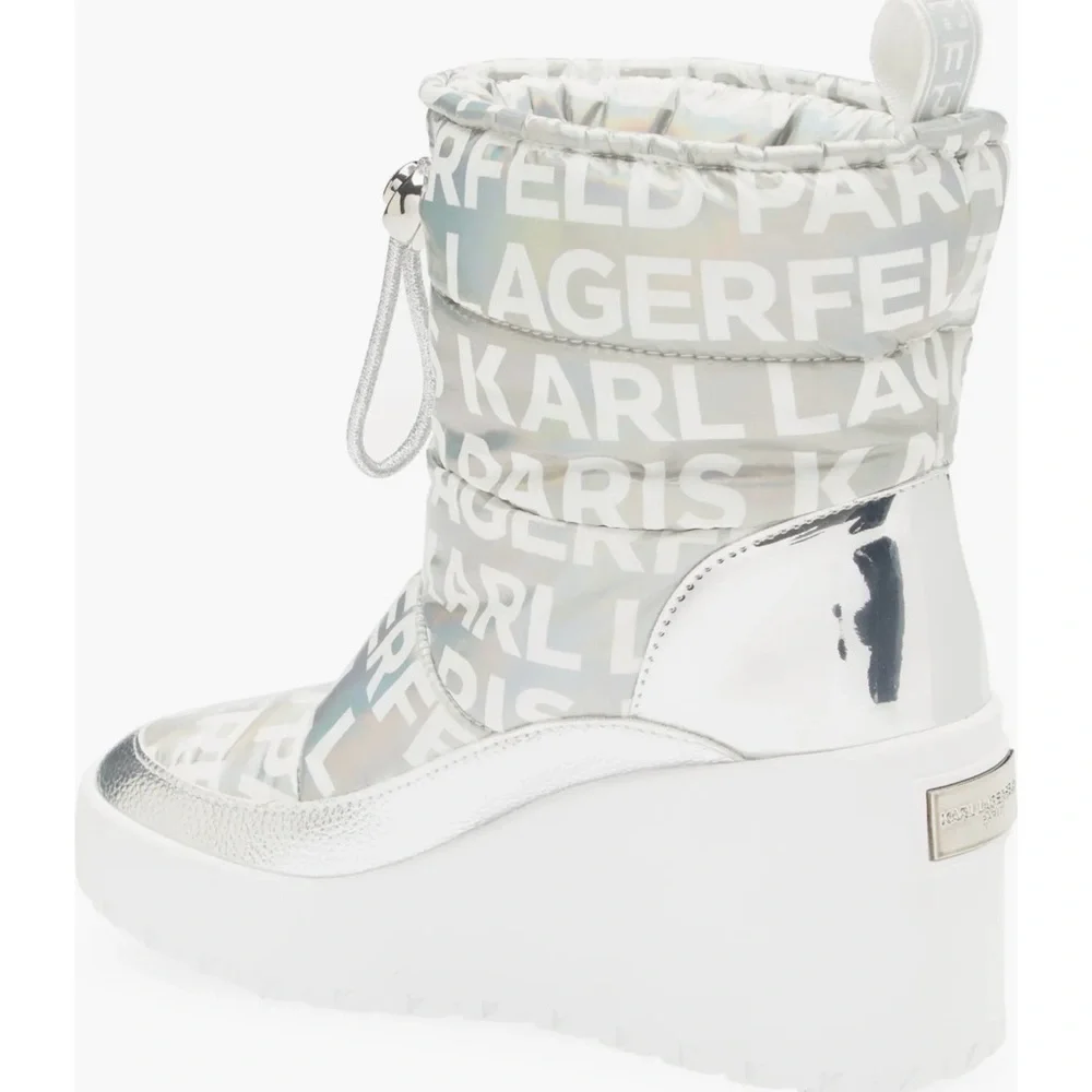 New KARL LAGERFELD PARIS Women's Berdina Wedge Booties size 11